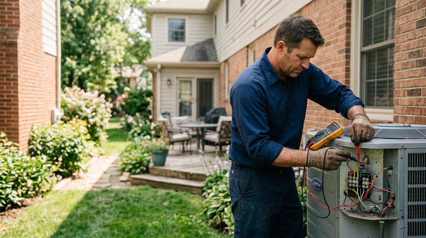 HVAC technician working near Advance, NC
